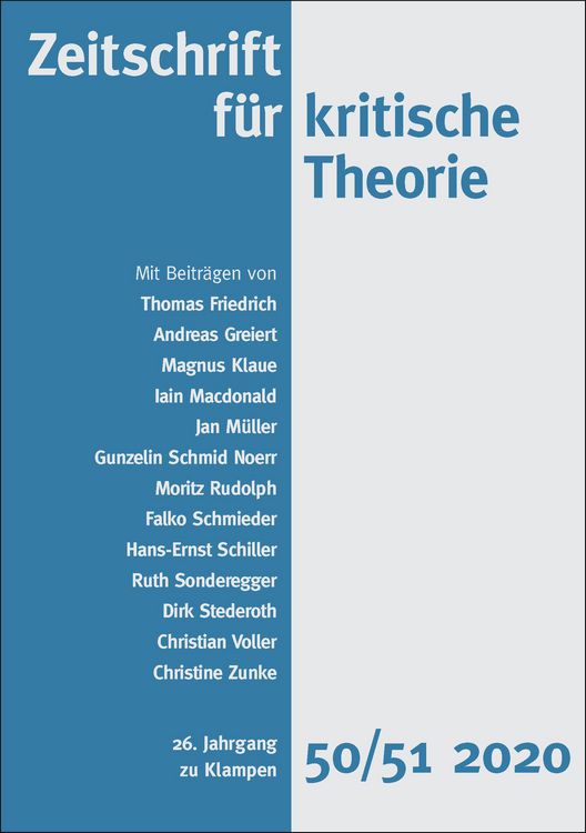 Produktbild: Zeitschrift f&uuml;r kritische Theorie / Zeitschrift f&uuml;r kritische Theorie, Heft 50/51 (2020)