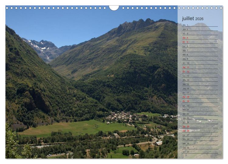 Produktbild: MONTAGNES Sommets des Hautes-Alpes (Calendrier mural 2026 DIN A3 vertical), CALVENDO calendrier mensuel