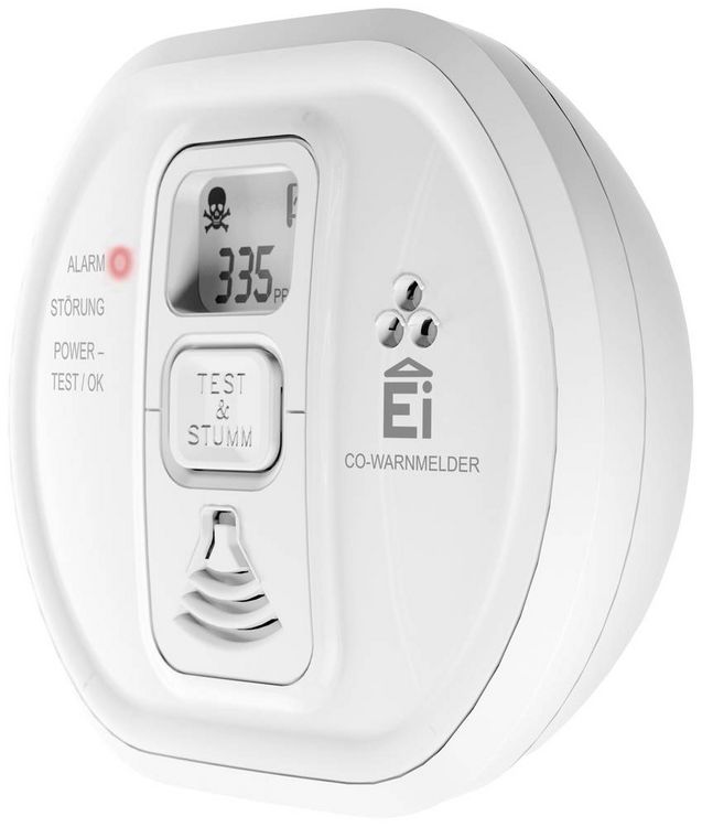 Produktbild: Ei Electronics i-serie Kohlenmonoxid-Melder inkl. 10 Jahres-Batterie batteriebetrieben detektiert Kohlenmonoxid