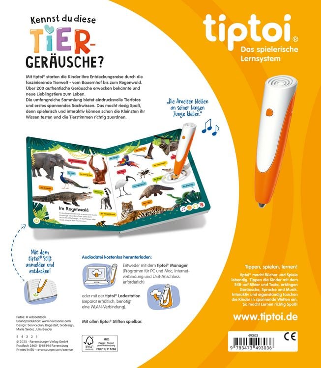 Produktbild: tiptoi&reg; - Kennst du diese Tierger&auml;usche?