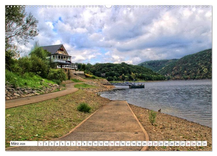 Produktbild: Sehenswertes in der Eifel - Am Rursee unterwegs (hochwertiger Premium Wandkalender 2026 DIN A2 quer), Kunstdruck in Hochglanz