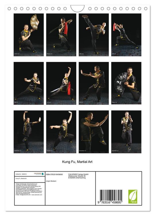 Produktbild: Kung Fu, Martial Art (Wandkalender 2026 DIN A4 hoch), CALVENDO Monatskalender