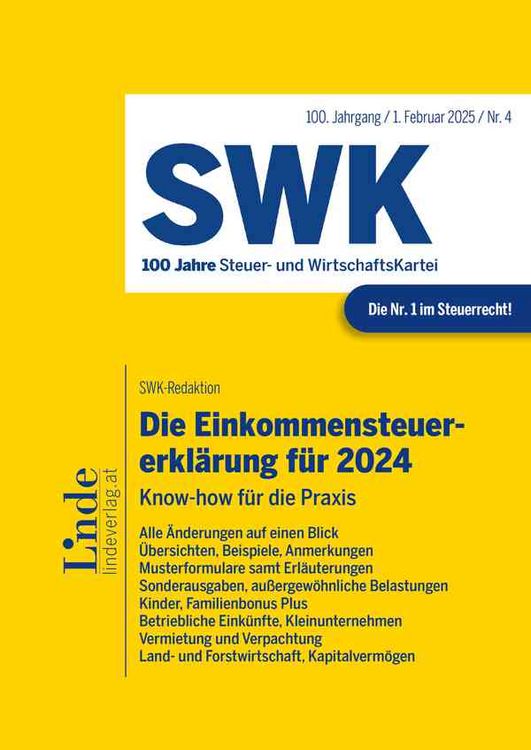Produktbild: Die Steuererkl&auml;rungen f&uuml;r 2024 | Band 1