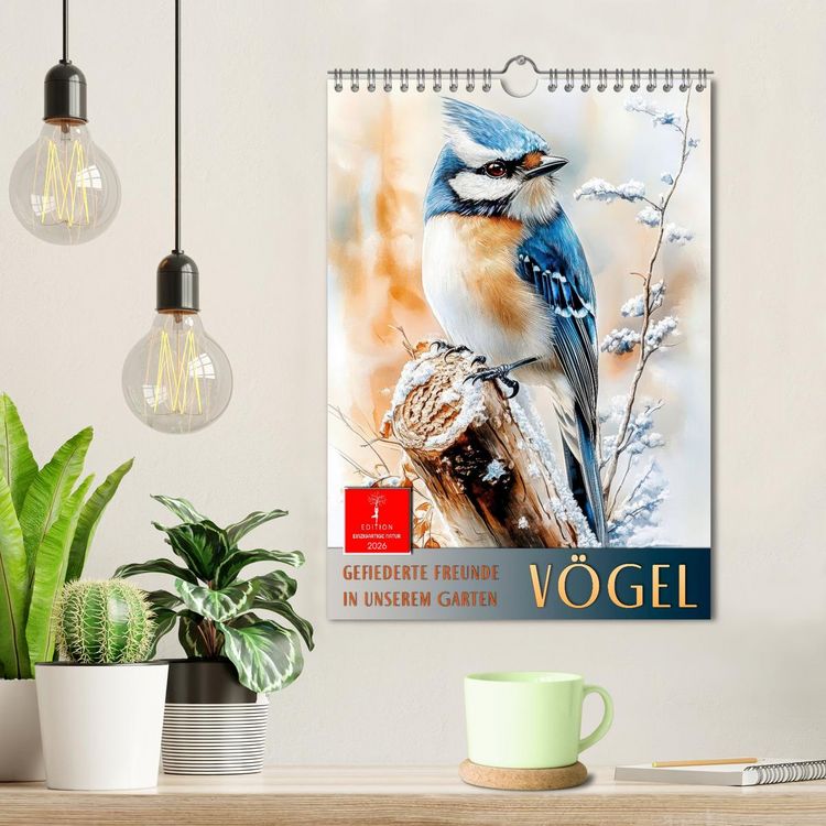 Produktbild: V&ouml;gel - gefiederte Freunde in unserem Garten (Wandkalender 2026 DIN A4 hoch), CALVENDO Monatskalender