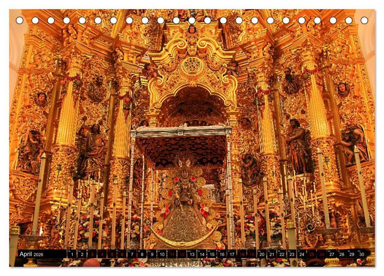 Produktbild: El Rocio - Andalusiens faszinierende Wallfahrt (Tischkalender 2026 DIN A5 quer), CALVENDO Monatskalender