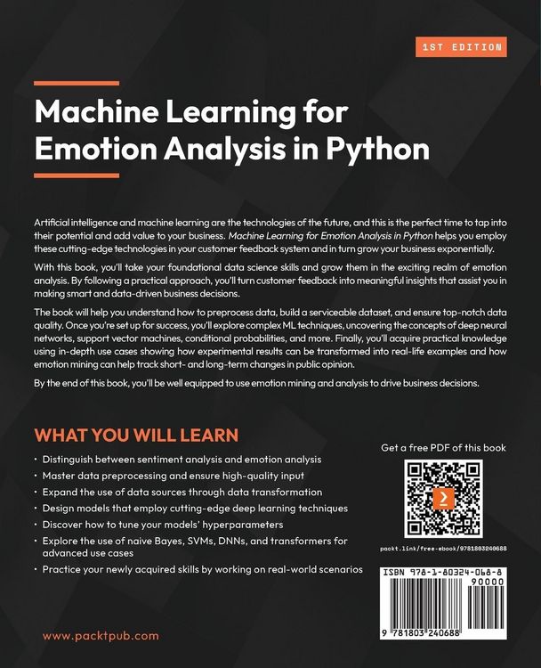 Produktbild: Machine Learning for Emotion Analysis in Python
