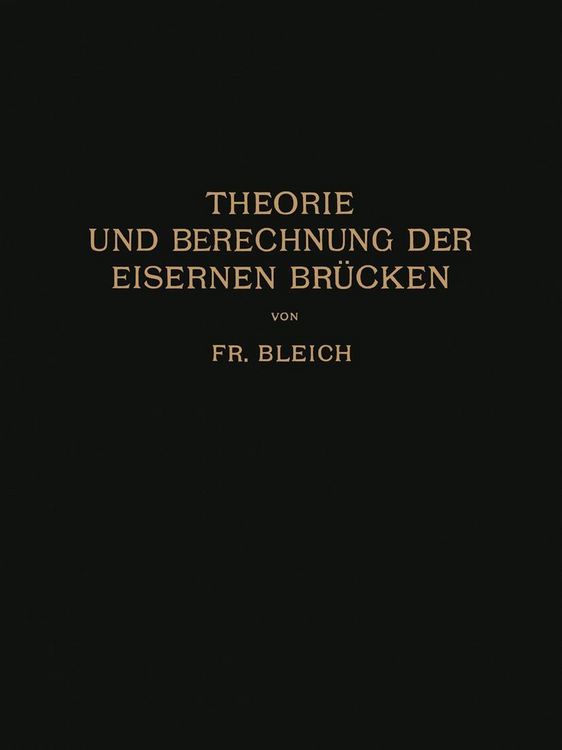 Produktbild: Theorie und Berechnung der Eisernen Br&uuml;cken