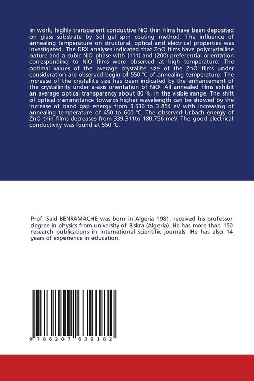 Produktbild: Sol-Gel Synthesis of Nickel Oxide Thin Films