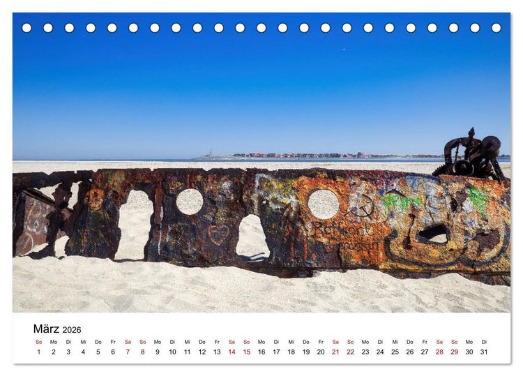 Produktbild: Norderney Paradies in der Nordsee (Tischkalender 2026 DIN A5 quer), CALVENDO Monatskalender