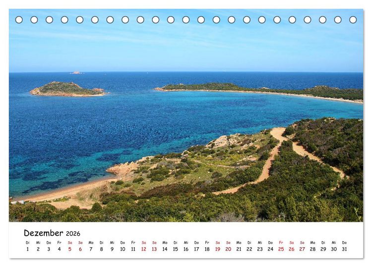 Produktbild: Sardinien - Ein St&uuml;ck Karibik im Mittelmeer (Tischkalender 2026 DIN A5 quer), CALVENDO Monatskalender