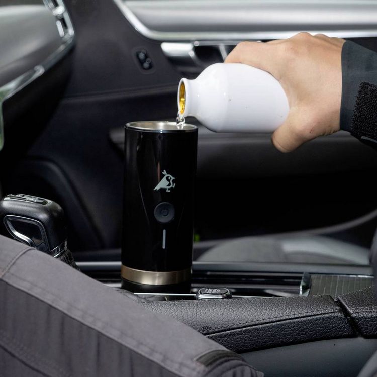 Produktbild: Aqiila Coffeebird Portable espresso machine Kaffeemaschine Schwarz Fassungsverm&ouml;gen Tassen=5 f&uuml;r unterwegs / portable