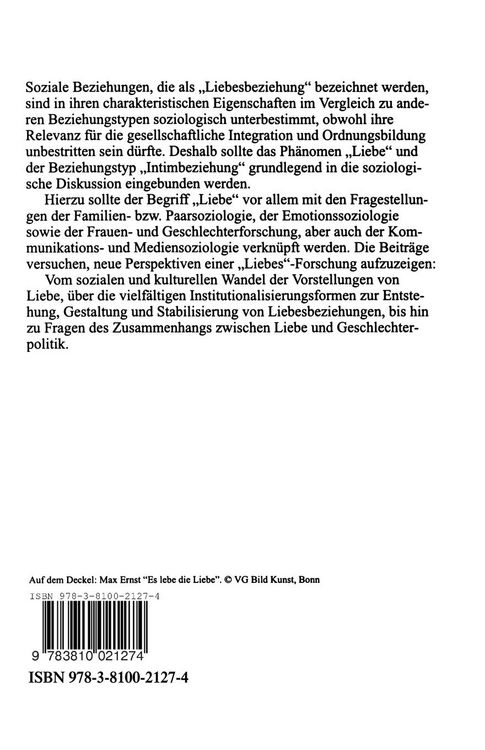 Produktbild: Liebe am Ende des 20. Jahrhunderts