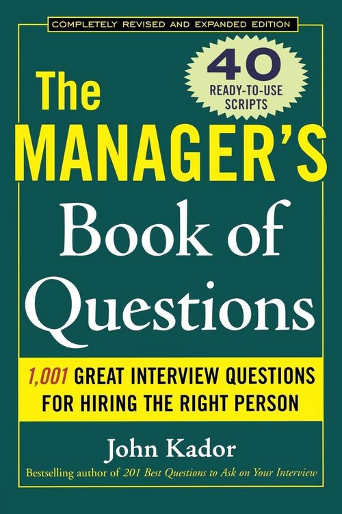 Produktbild: The Manager's Book of Questions