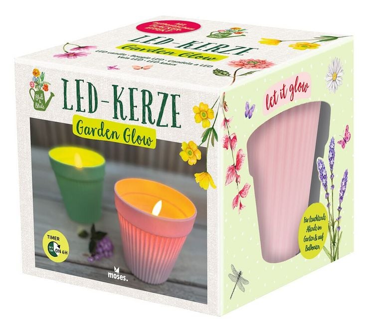 Produktbild: Blatt & Bl&uuml;te LED-Kerze Garden Glow