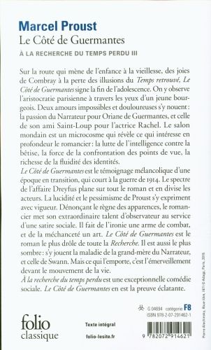 Produktbild: A la recherche du temps perdu 3. Le Cote de Guermantes