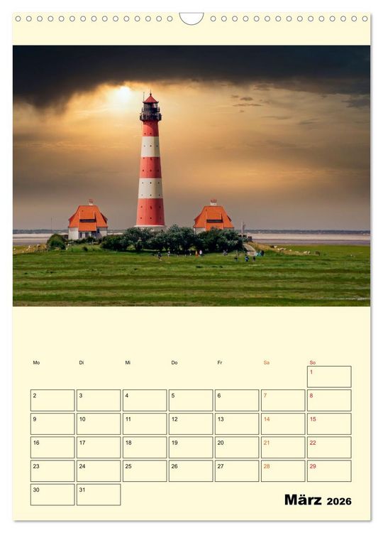 Produktbild: Meine geliebte Nordsee (Wandkalender 2026 DIN A3 hoch), CALVENDO Monatskalender
