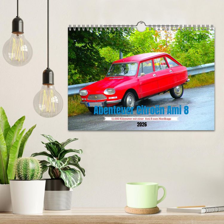 Produktbild: Abenteuer Citroen Ami 8 (Wandkalender 2026 DIN A4 quer), CALVENDO Monatskalender