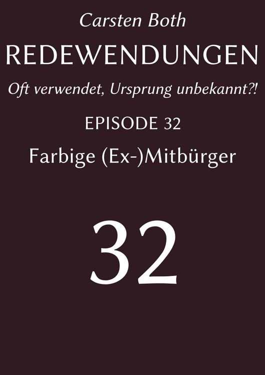 Produktbild: Redewendungen: Farbige (Ex-)Mitb&uuml;rger