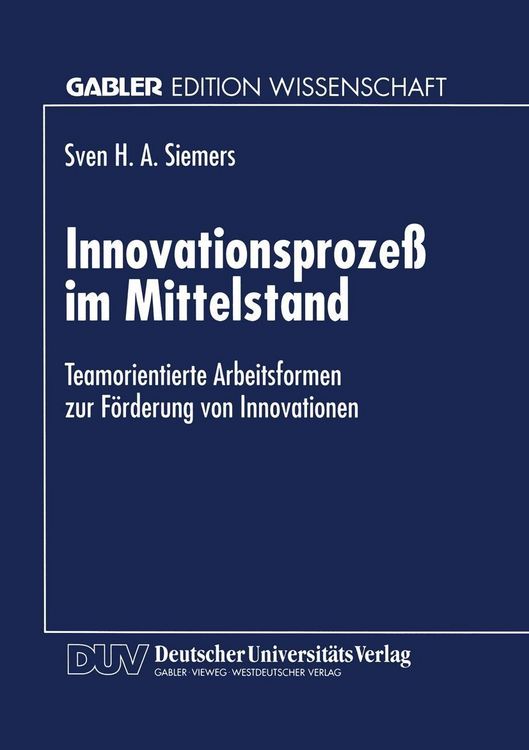 Produktbild: Innovationsproze&szlig; im Mittelstand