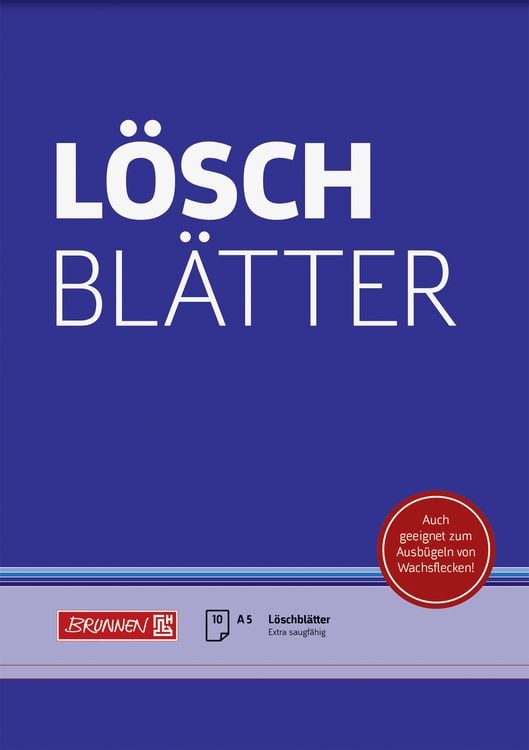 Produktbild: Brunnen L&ouml;schblattblock A5 10Bl