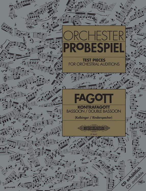 Produktbild: Test Pieces for Orchestral Auditions: Bassoon, Double Bassoon