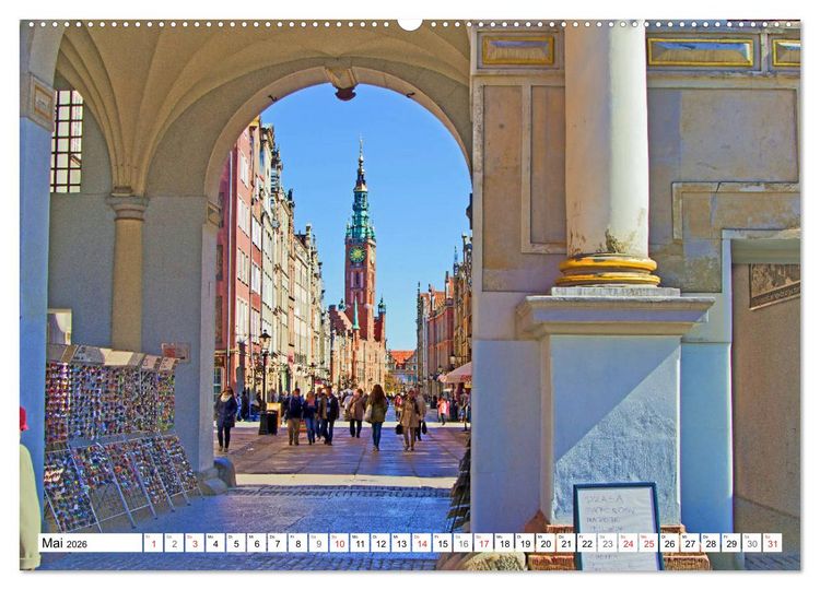 Produktbild: Danzig - Eine historische Sch&ouml;nheit (hochwertiger Premium Wandkalender 2026 DIN A2 quer), Kunstdruck in Hochglanz