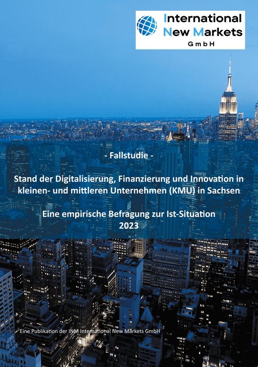 Produktbild: Stand der Digitalisierung, Finanzierung und Innovation in kleinen- und mittleren Unternehmen (KMU) in Sachsen