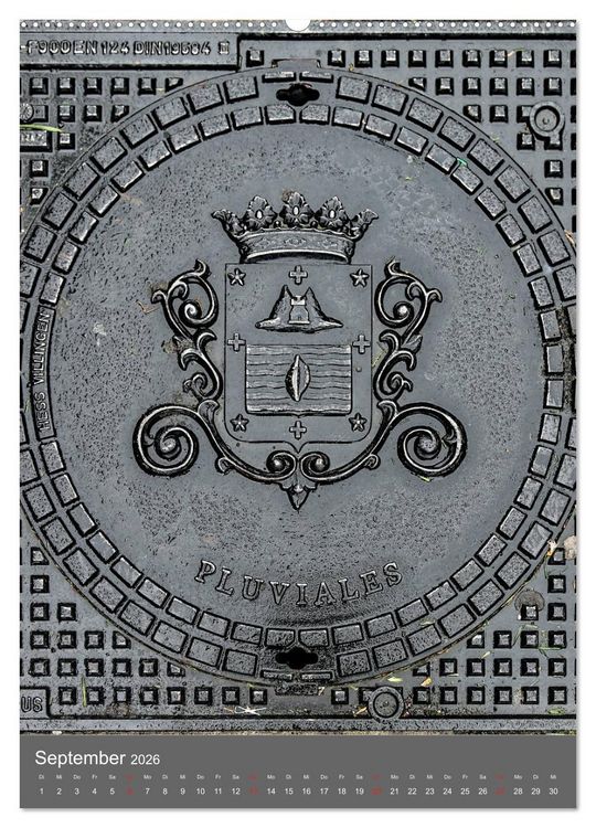 Produktbild: Gullydeckel (hochwertiger Premium Wandkalender 2026 DIN A2 hoch), Kunstdruck in Hochglanz