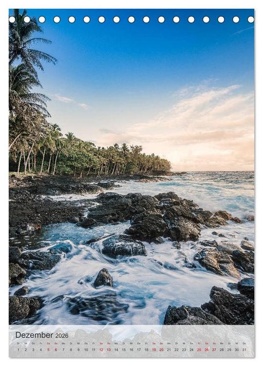 Produktbild: Willkommen in Hawai'i (Tischkalender 2026 DIN A5 hoch), CALVENDO Monatskalender