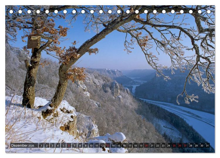 Produktbild: Kulturlandschaft Obere Donau (Tischkalender 2026 DIN A5 quer), CALVENDO Monatskalender