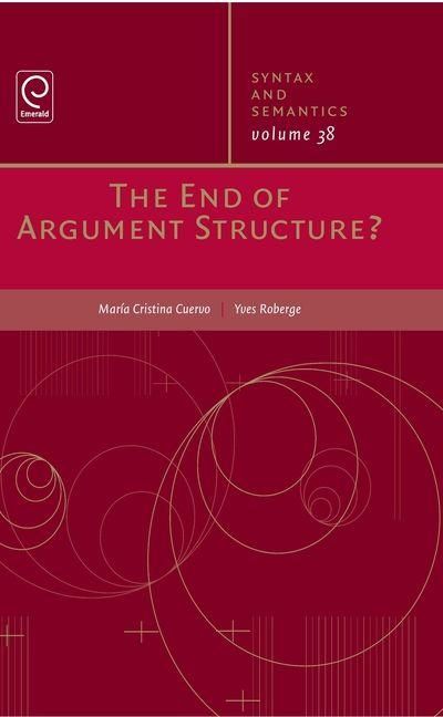 Produktbild: The End of Argument Structure