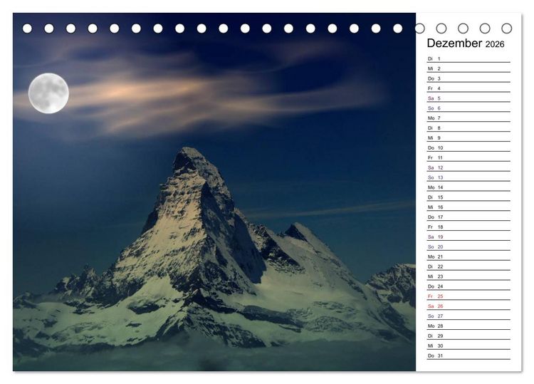 Produktbild: Matterhorn. Der Berg der Berge (Tischkalender 2026 DIN A5 quer), CALVENDO Monatskalender