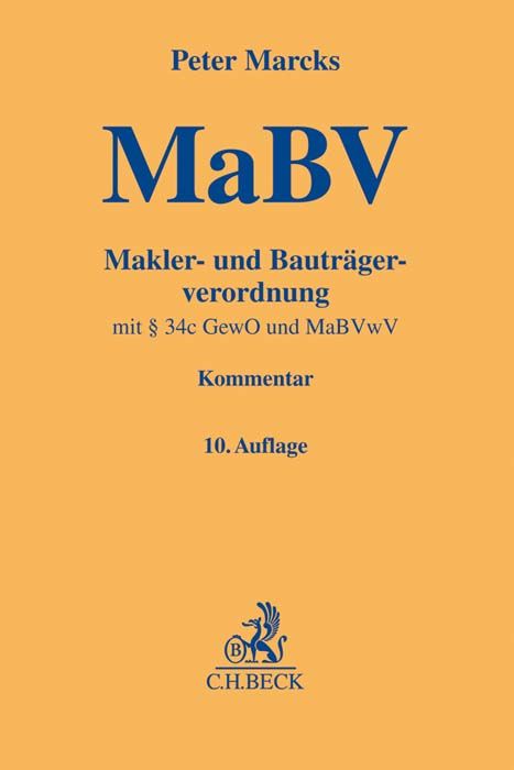 Produktbild: Makler- und Bautr&auml;gerverordnung . MaBV