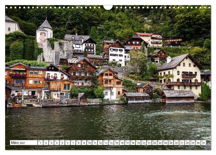Produktbild: Hallstatt und der Hallst&auml;tter See (Wandkalender 2027 DIN A3 quer), CALVENDO Monatskalender