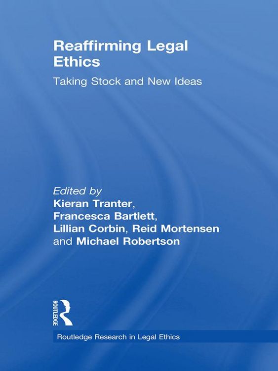 Produktbild: Reaffirming Legal Ethics