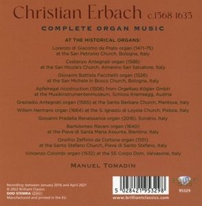 Produktbild: Erbach:Complete Organ Music