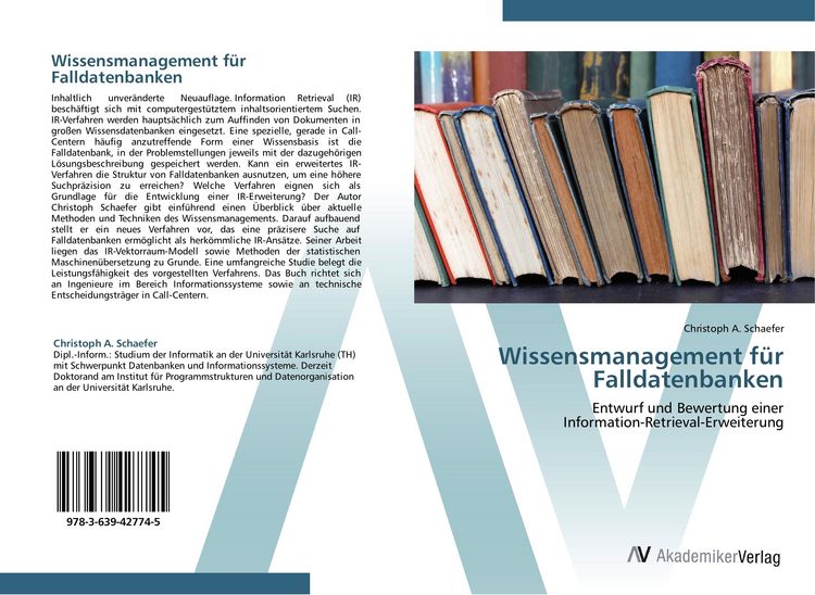 Produktbild: Wissensmanagement f&uuml;r Falldatenbanken