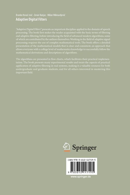 Produktbild: Adaptive Digital Filters