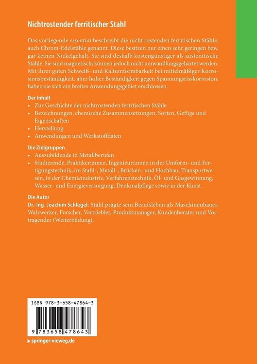 Produktbild: Nichtrostender ferritischer Stahl