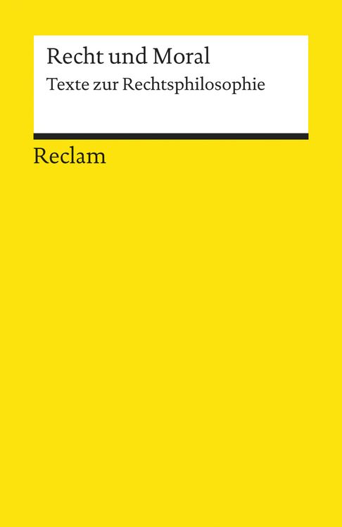 Produktbild: Recht und Moral