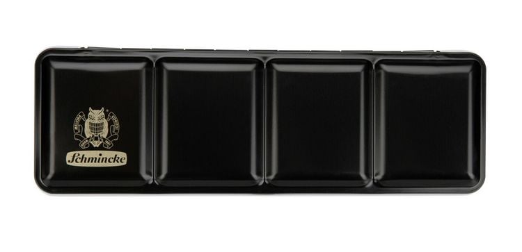 Produktbild: Schmincke Leerkasten f&uuml;r Aquarellfarben, Metall f&uuml;r 24 x 1/2 oder 12 x 1/1 N&auml;pfchen