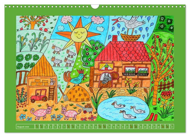 Produktbild: Malerei, lustig und vergn&uuml;gt (Wandkalender 2026 DIN A3 quer), CALVENDO Monatskalender
