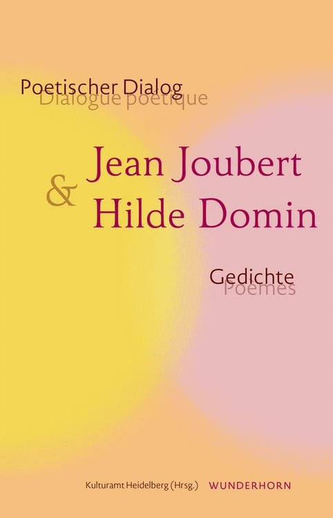 Produktbild: Poetischer Dialog: Jean Joubert & Hilde Domin