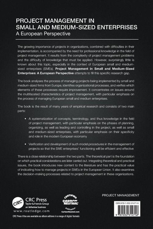 Produktbild: Project Management in Small and Medium-Sized Enterprises
