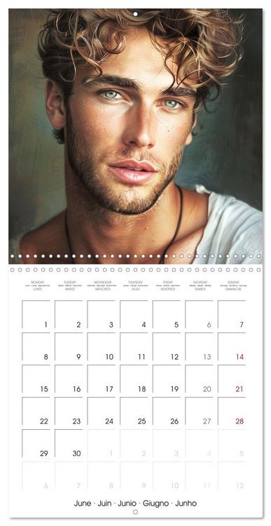 Produktbild: Men with irresistible charm (Wall Calendar 2026 12 &times; 12 Inch) CALVENDO 12 Month Wall Calendar