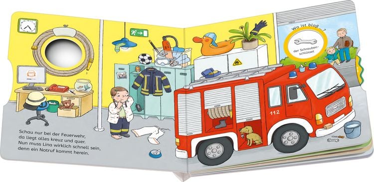 Produktbild: Wo ist blo&szlig; &hellip;? - Mein Feuerwehr-Buch zum Sachen suchen