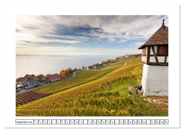 Produktbild: Bodensee 2026 (Wandkalender 2026 DIN A2 quer), CALVENDO Monatskalender