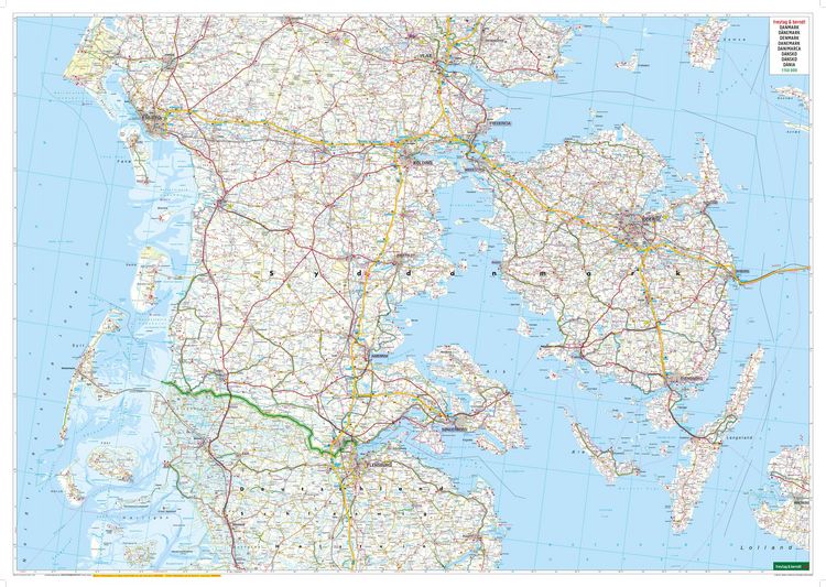 Produktbild: freytag & berndt Stra&szlig;enkarte D&auml;nemark Set 1:150.000