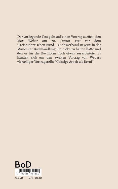 Produktbild: Politik als Beruf