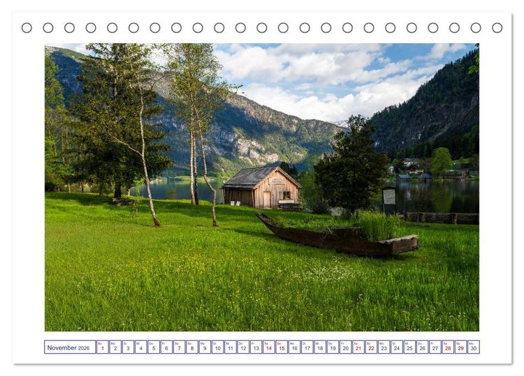 Produktbild: Traumziel Hallstatt in &Ouml;sterreich (Tischkalender 2026 DIN A5 quer), CALVENDO Monatskalender